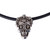 Sterling Silver Floral Skull Pendant Necklace from Mexico 'Calavera la Comadre'