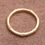 Bamboo Motif Silver Band Ring Bathed in 18k Gold 'Bamboo Regeneration'
