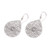 Drop-Shaped Sterling Silver Dangle Earrings from Bali 'Glorious Teardrops'