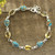 Citrine Link Bracelet from India 'Tears of India'