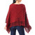 Short Knit Poncho in Claret from Thailand 'Incredible in Claret'