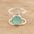 Chalcedony Single-Stone Ring from India 'Aqua Bliss'