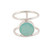 Chalcedony Single-Stone Ring from India 'Aqua Bliss'