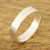 High-Polish Sterling Silver Band Ring from India 'Simple Etude'