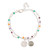 Multi-Gemstone Sterling Silver Bracelet from India 'Colorful Charm'