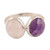 7-Carat Amethyst and Rose Quartz Cocktail Ring from India 'Delightful Fusion'