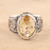 Men's 6-Carat Citrine Ring from India 'Magnificent Glitter'