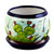 Handcrafted Ceramic Flower Pot with Cactus Images 'Mexican Memories'