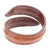 Modern Leather Wrap Bracelet in Brown from Thailand 'Simple Caress in Brown'