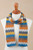 Autumnal Zigzag Alpaca Blend Wrap Scarf from Peru 'Autumnal Zigzags'