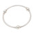 Orb Motif Sterling Silver Bangle Bracelet from Bali 'Round Trio'