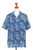 Men's Batik Linen and Cotton Blend Shirt from Java 'Village Huts'