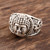 Sterling Silver Buddha Band Ring from India 'Meditating Buddha'