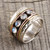 Natural Rainbow Moonstone Spinner Ring from India 'Eternal Meditation'