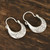 Sterling Silver Hoop Earrings Crafted in India 'Mystic Cradle'
