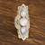 Rainbow Moonstone Multi-Stone Cocktail Ring from Bali 'Classic Royalty'