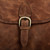 Handmade Leather Backpack in Saddle Brown from Mexico 'Saddle Brown Traveler'