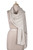 Soft Indian Cashmere Wool Woven Ivory Shawl 'Alabaster Allure'