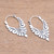 Artisan Crafted Sterling Silver Hoop Earrings from Bali 'Elegant Beauty'