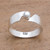 Cultured Pearl Single Stone Band Ring Crafted in Bali 'Glowing Band'
