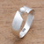 Cultured Pearl Single Stone Band Ring Crafted in Bali 'Glowing Band'