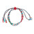 Glass Beaded Macrame Strand Bracelet from Guatemala 'Solola Fiesta'