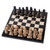 Brown and Black Marble Chess Set from Mexico 'Cafe Battle'