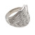 Sterling Silver Wing Band Ring from Bali 'Wing Feathers'