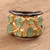 Gold Accented Aventurine Band Ring from India 'Sparkling Flair'