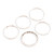 Sterling Silver Stacking Rings from India Set of 5 'Gleaming Quintet'