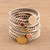 Sterling Silver Stacking Rings from India Set of 9 'Blissful Constellation'