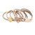 Sterling Silver Stacking Rings from India Set of 9 'Blissful Constellation'