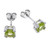 Faceted Peridot Stud Earrings from Thailand 'Sparkling Gems'