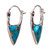 Taxco Composite Turquoise Hoop Earrings from Mexico 'Taxco Enchantment'