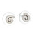 Taxco Sterling Silver Spiral Stud Earrings from Mexico 'Wind Cyclones'