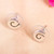 Taxco Sterling Silver Spiral Stud Earrings from Mexico 'Wind Cyclones'