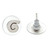 Taxco Sterling Silver Spiral Stud Earrings from Mexico 'Wind Cyclones'