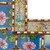 Floral Motif Reverse-Painted Glass Wall Mirror 'Beautiful Arrangement'