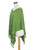 Textured Cotton Poncho in Green from Guatemala 'Forest Texture'