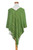 Textured Cotton Poncho in Green from Guatemala 'Forest Texture'
