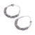 Sterling Silver Hoop Earrings Crafted in Thailand Set of 3 'Thai Patterns'