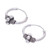 Sterling Silver Hoop Earrings Crafted in Thailand Set of 3 'Thai Patterns'