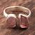 Wrap-Style Rose Quartz Cocktail Ring from India 'Passionate Nuggets'