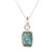 Apatite Nugget Pendant Necklace Crafted in India 'Appealing Sea'