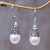Sterling Silver and Pearl Dangle Earrings 'Mystic Bells'