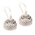 Openwork Sterling Silver Jhumki Dangle Earrings from India 'Intricate Jhumki'