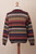 Men's Striped 100 Alpaca Pullover Sweater from Peru 'Autumnal Andes'