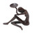 Balinese Antiqued Bronze Figurine with a Bowl 'Ballet Bowl'