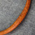 Braided Leather Necklace in Saffron from Ghana 'Mpusia in Saffron'