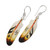 Cultured Pearl Feather Dangle Earrings from Bali 'Stunning Feathers'
